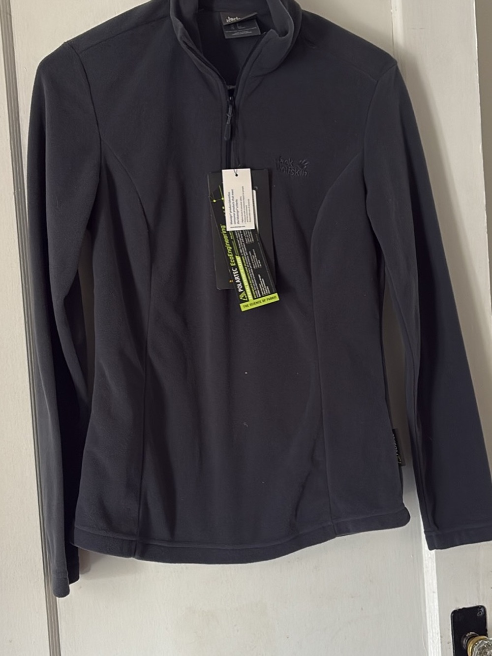 Jack Wolfskin Women's Black Half-Zip Fleece Jacket